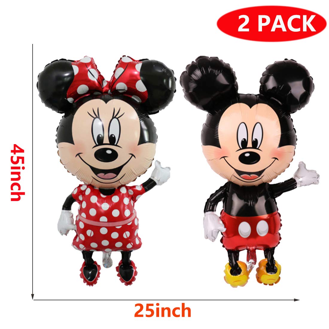 LALIFE 45 Inch Giant Jumbo Size Mickey Mouse Character Foil